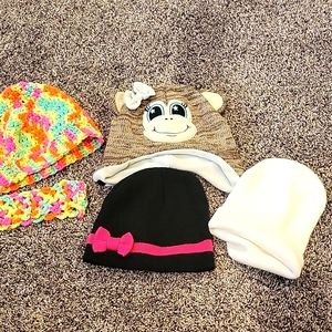 🦩 3 for $25 Girls beanie set